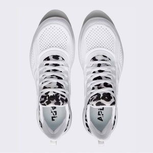 APL TechLoom Tracer Sneakers in Leopard White/Black Size 8